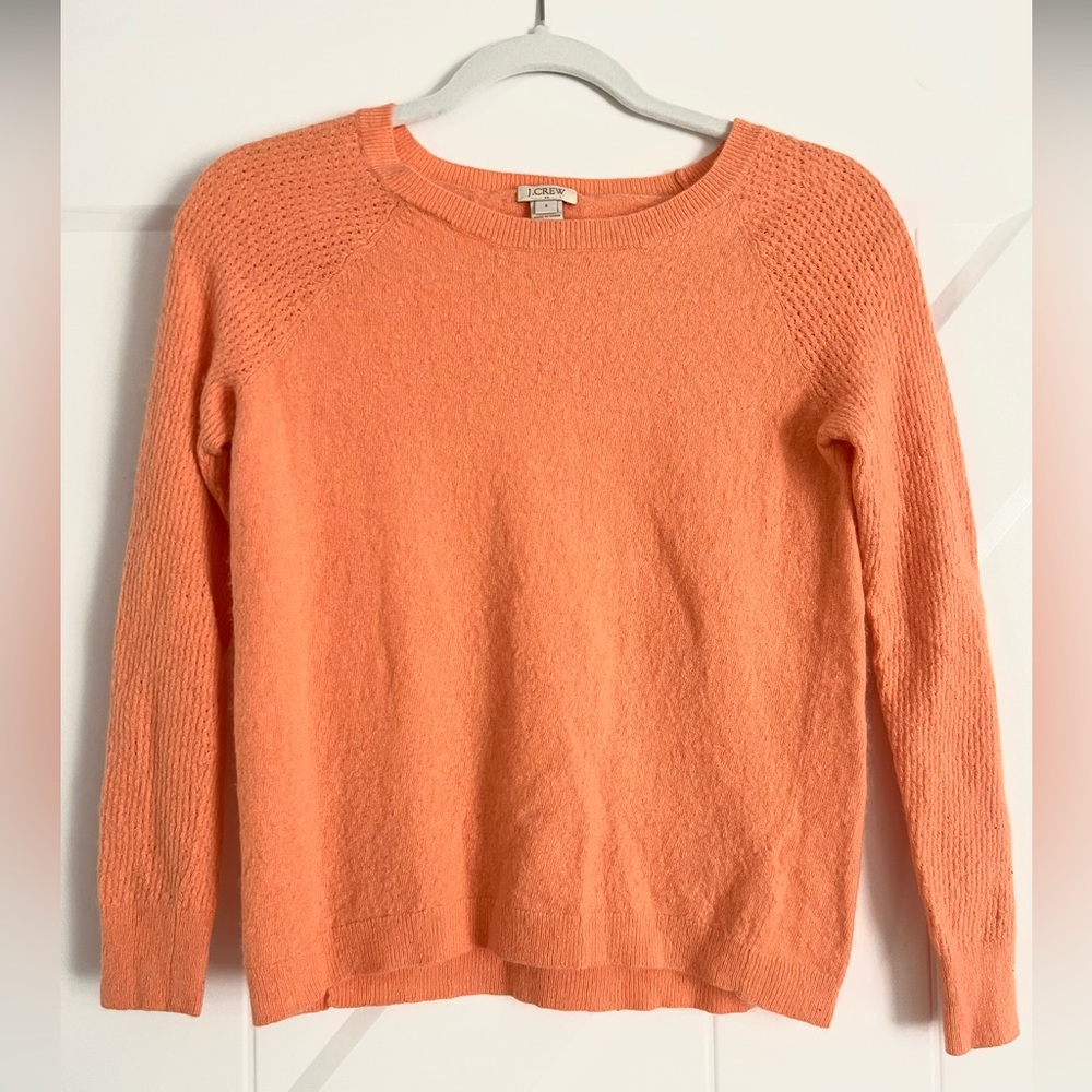 J. Crew small bright peach sweater